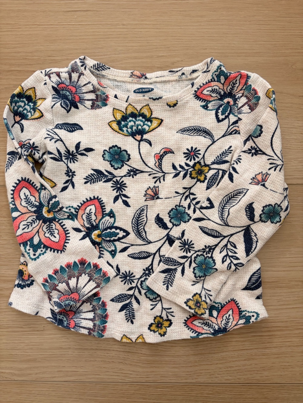 Old Navy - Paisley Waffle Top